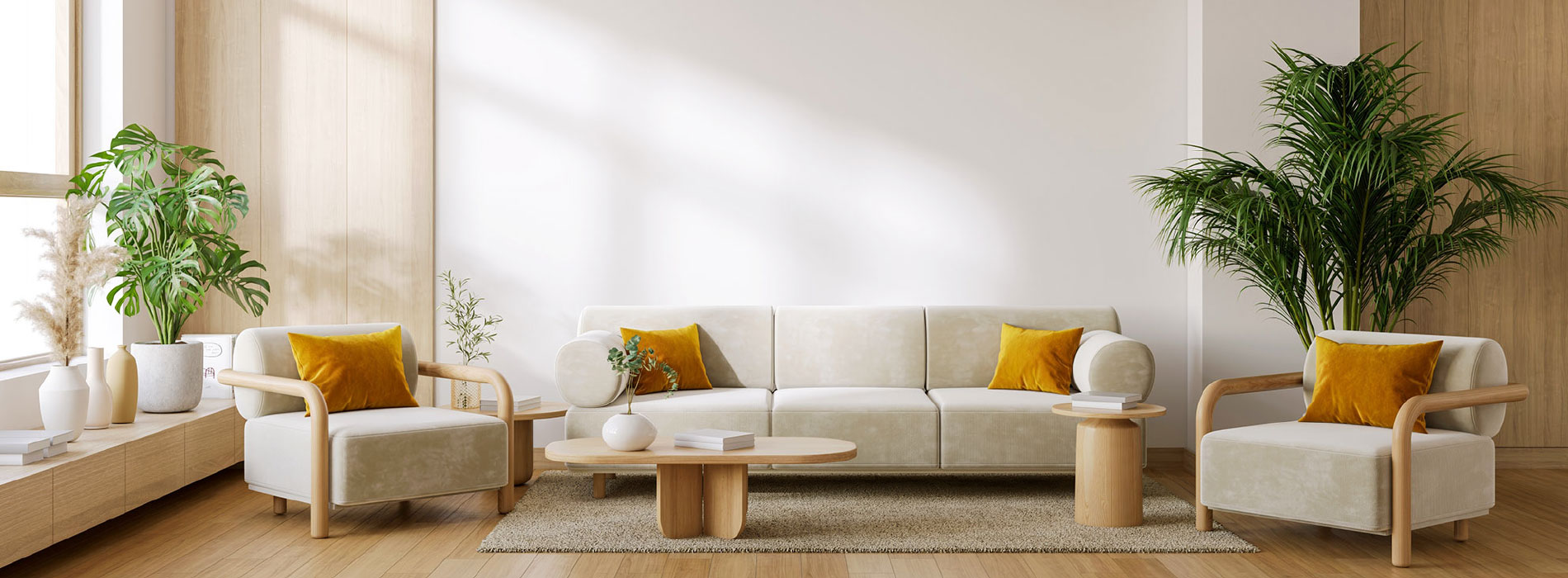 Spacious living room